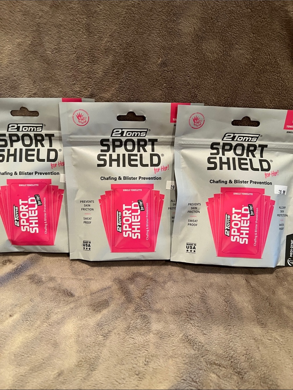 Toms Sport Shield Chafing & Blister Prevention Wipes –
